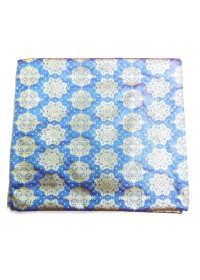 Dark Sky Blue Jari Rumala Sahib  With Silver Jari - Jari_1004