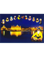 Baba Deep Singh Ji With Sikh Gurus  - SSW1141