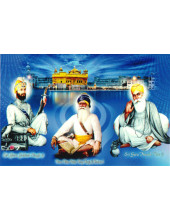Baba Deep Singh Ji With Sikh Gurus  - SSW1158