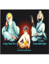 Baba Deep Singh Ji With Sikh Gurus  - SSW601