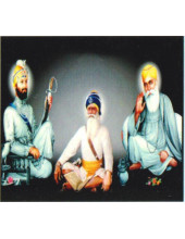 Baba Deep Singh Ji With Sikh Gurus  - SSW602