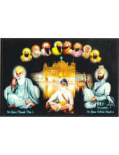Baba Deep Singh Ji With Sikh Gurus  - SSW970