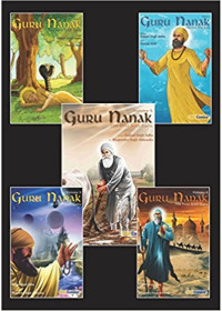 Guru Nanak - The First Sikh Guru, Set of Five Books Vol1, 2, 3, 4, 5, (Sikh Comics) - Books By Daljeet Singh Sidhu 