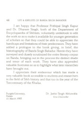 Life and Exploits of Banda Singh Bahadur - Book By Sohan Singh 