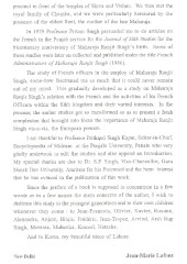 Maharaja Ranjit Singh - The French Connections - Book By Jean Marie Lafont