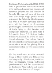 Maharani Jind Kaur - Book By ML Ahluwalia