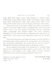 Martyrs of The Punjab - Vol 1 - Book By Parambakshish Singh , R K Ghai 