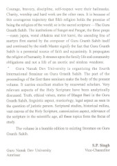 Inner Dynamics of Guru Granth Sahib - Book By Dr. S.P.Singh