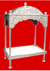 Steel Palki Sahib Circular Roof - Small Size - For Guru Granth Sahib Ji 