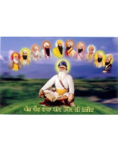 Baba Deep Singh Ji With Sikh Gurus- SSW15