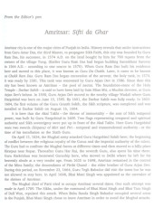 Amritsar - A City With Glorious Legacy - Book by Varinder Singh Walia