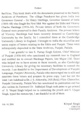 Hardinge Papers Relating To Punjab - Book By Dr. Kirpal Singh 