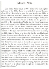 Sikhism And The Sikhs - Book By Sirdar Kapur Singh