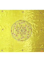 Rumala Sahib - Yellow Silk Rumala Sahib - Dense Center Embroidery - HE_1011