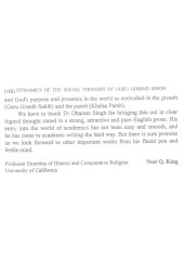 Dynamics of The Social Thought of Guru Gobind Singh - Book By Dharam Singh 