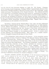 Guru Nanak Commemorative Volume - Book By Gurbachan Singh Talib