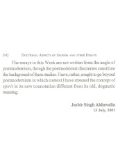 Doctrinal Aspects of Sikhism and Other Essays -  Book By Dr. Jasbir Singh Ahluwalia 