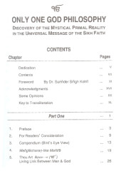 Only One God Philosophy - Book By Nirmal Singh Kalsi 