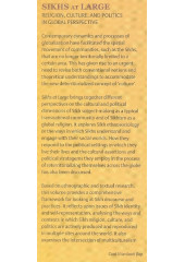 Sikhs At Large - Religion Culture and Politics in Global Prespective - Book By Verne A Dusenbury