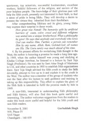 The Sikh Faith - A Universal Message - Book By Gurbaksh Singh