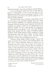 The Spirit Born People - Book By Puran Singh