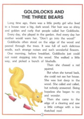 Goldilocks and The Three Bears 
