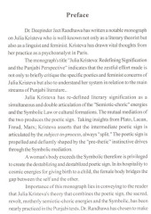 Julia Kristeva Re-Signification And The Punjabi Perspective - Book By Deepinderjeet Randhawa