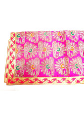 ME_1010 - Magenta Rumala Sahib With Elegant Threadwork,  Magnificient Embroidery and Enchanting Borders