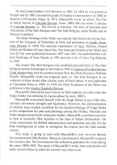 The Sikh Studies and The British Administration - Case Of M.A. Macauliffe