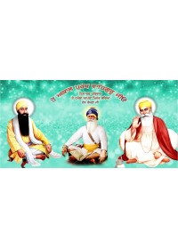 Baba Deep Singh Ji With Sikh Gurus  - SSW1098