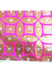 ME_1039 -  Magenta Rumala Sahib With Sippi Embroidery and Enchanting Triple Borders